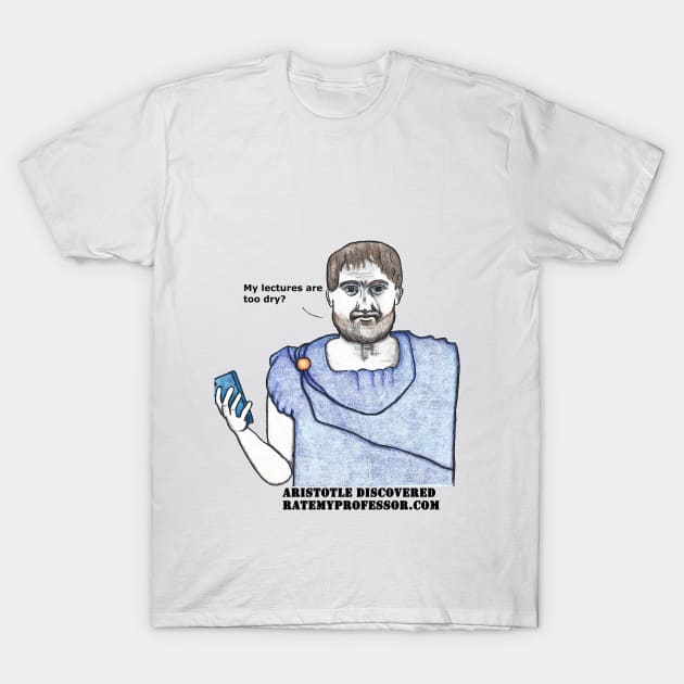 Aristotle reading students' comments T-Shirt by ZorroTheCat